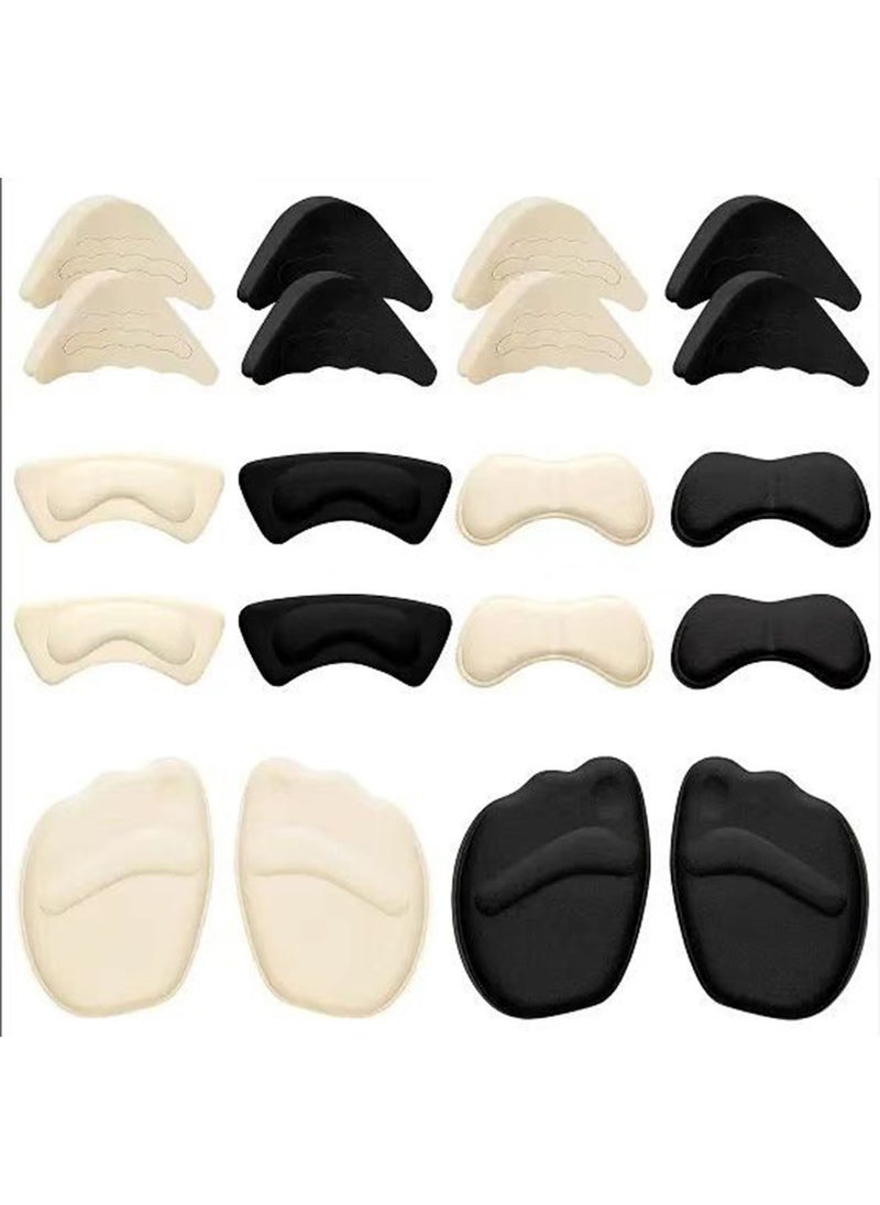 Generic - 10 Pairs Shoe Filler High Heel Cushion Pads Adjustable Toe Inserts Front Insoles - Image 1