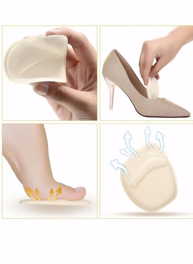 Generic - 10 Pairs Shoe Filler High Heel Cushion Pads Adjustable Toe Inserts Front Insoles - Image 1