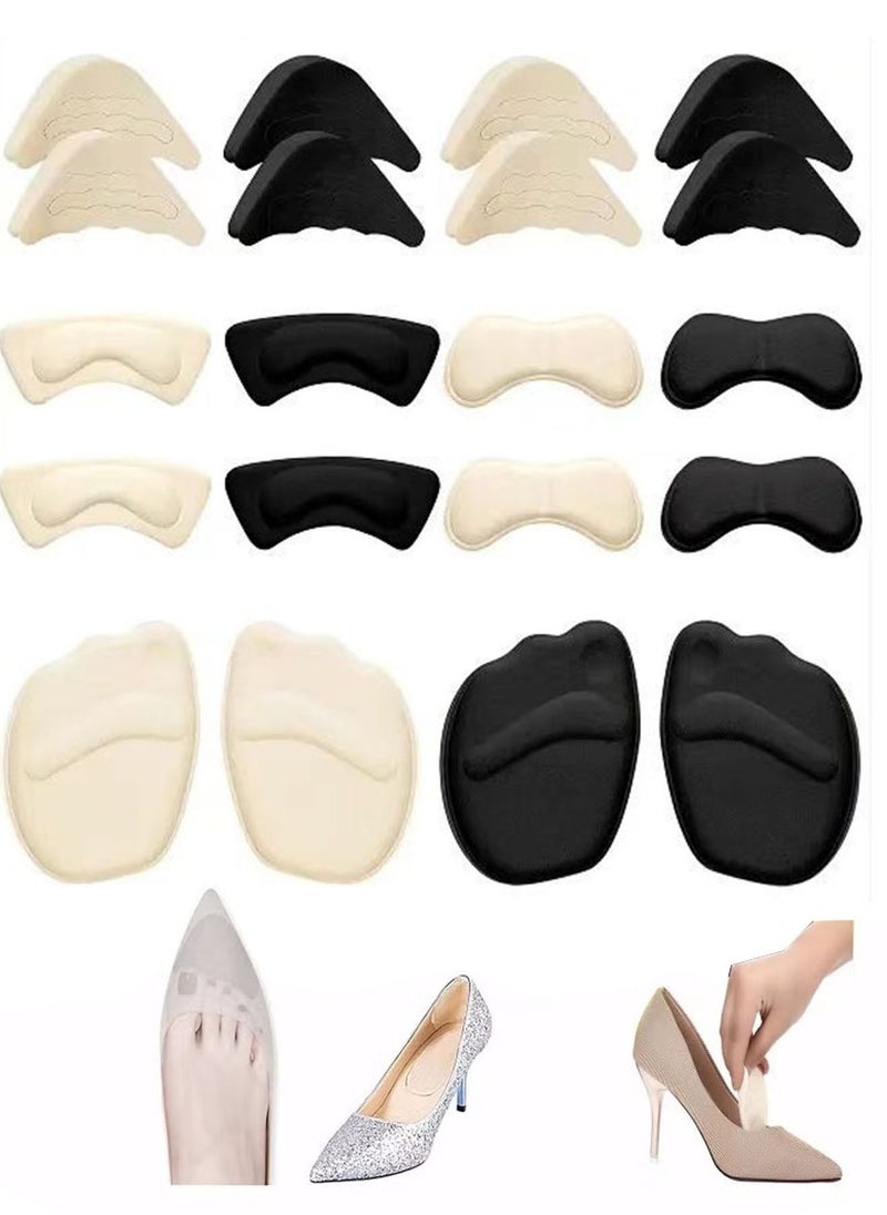 Generic - 10 Pairs Shoe Filler High Heel Cushion Pads Adjustable Toe Inserts Front Insoles - Image 1