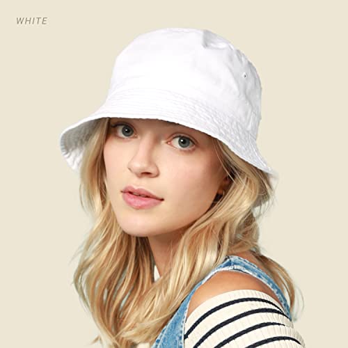 CHOK.LIDS Hot Summer Bucket Hat - Trendy Cotton Sun Hat for Beach, Golf, Fishing - Fun Outdoor Vacation Boonie for Men and Women (Camel) - Image 3
