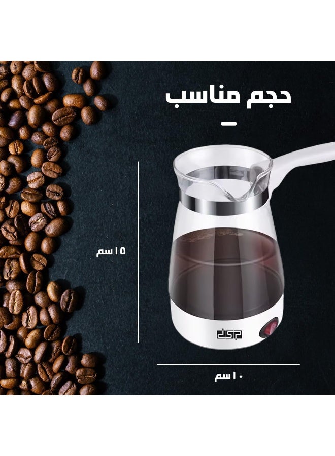 دي اس بي ماكينة تحضير القهوة التركية الكهربائية ماكينة تحضير القهوة التركية الممتازة بقوة 600 وات سعة 3-5 أكواب من دي اس بي، (لون أسود) موديل KA3037 - Image 3
