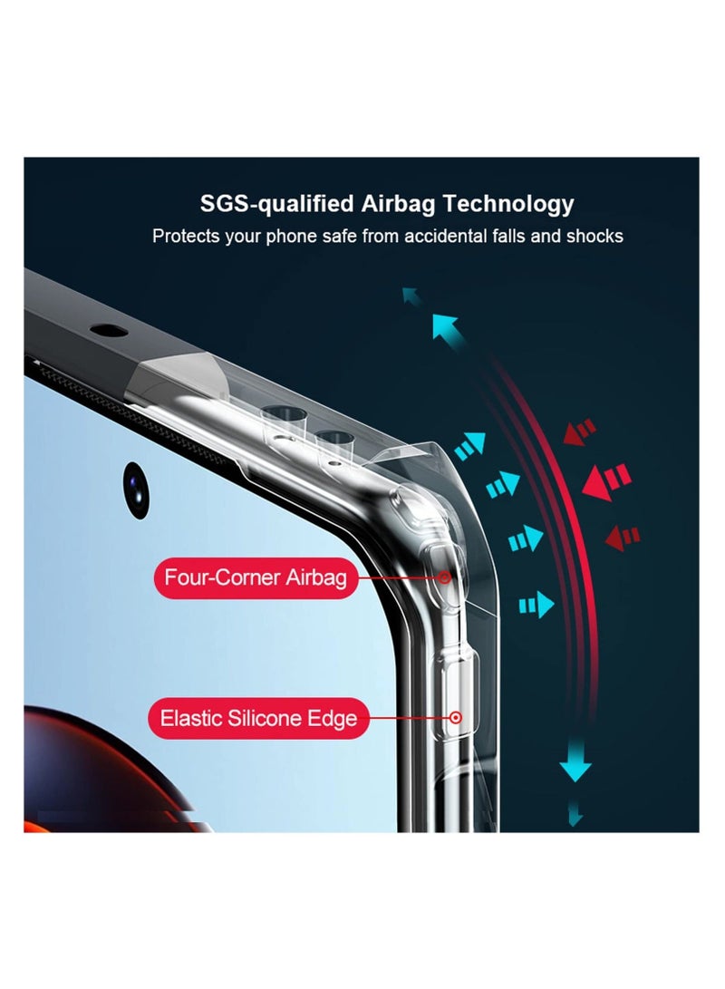 Captaintech SYOSI, Phone Case Compatible with Oneplus ACE 2, Airbag Anti-drop Phone Protective Case, Full Lens Coverage Fingerprint-Proof Shockproof Mobilephone Cover - Image 3