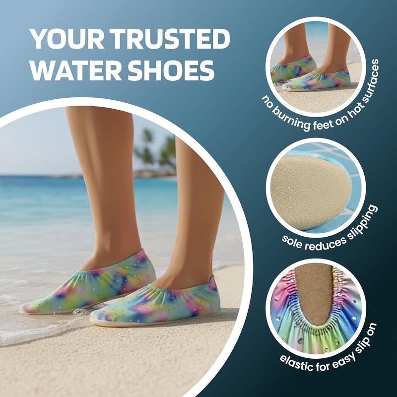 Slipstop water shoes for Women and Men - Quick-Dry Aqua Pool Socks Beach Shoes - Barefoot Shoes for Yoga, Indoor and outdoor activity - Black … - Image 2