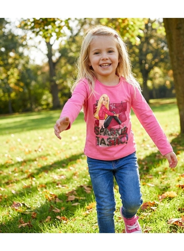 باربي تي شيرت باربي للبنات بأكمام طويلة من Kids TV - Image 3