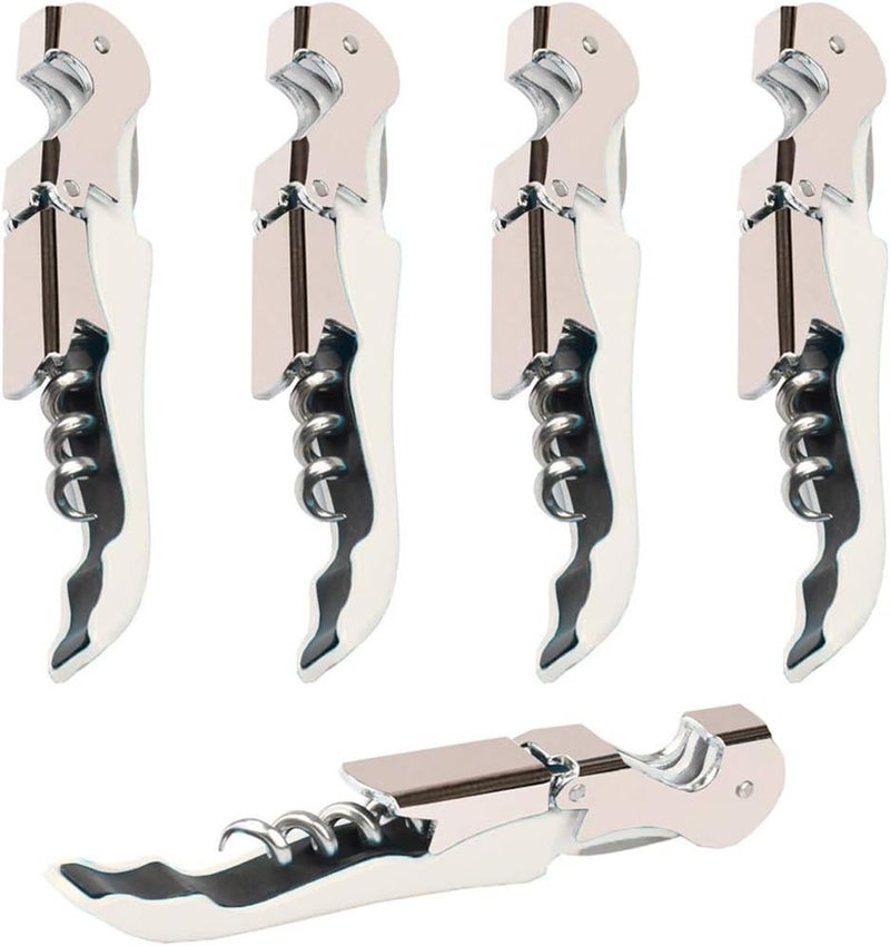 Kit-Home Professional Waiter Corkscrew Wine Openers Set, Heavy Duty Stainless Steel Hinges Wine Key for Restaurant Waiters, Sommelier, Bartenders - Image 1