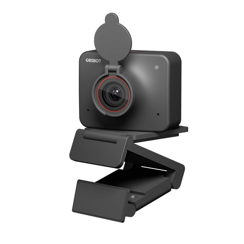 OBSBOT Meet AI-Powered 4K Webcam, AI Framing & Autofocus, Webcam with Microphone, Background Bokeh, 60 FPS, HDR Low-Light Correction, Beauty Mode, Webcam for PC, Streaming, Conference, Gaming, etc. - Image 1