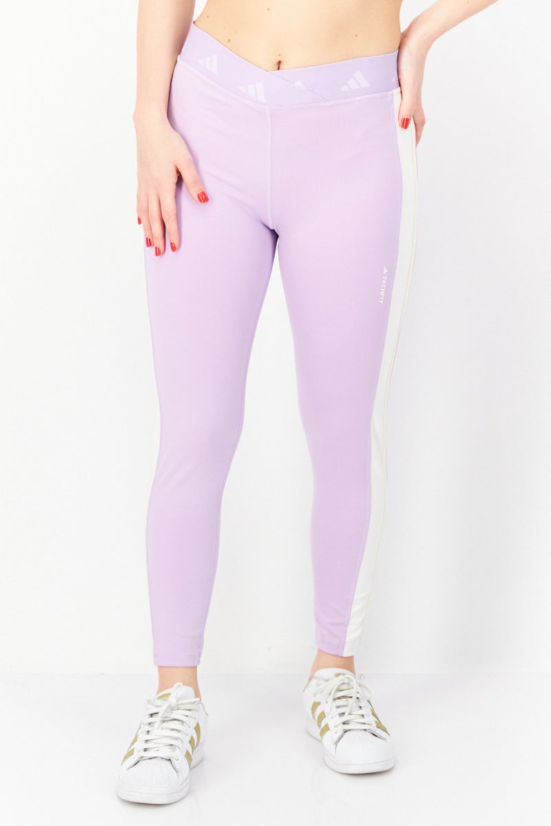 Adidas Women Tight Fit Training Leggings, Purple  - Image 1