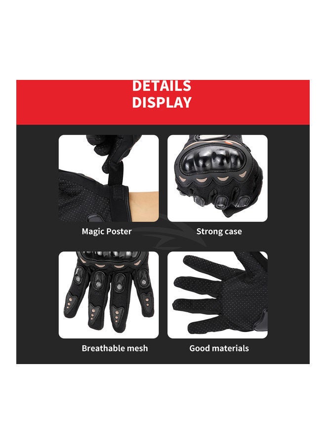 NIBEMINENT 1-Pair Men’s Motorcycle Gloves  - Image 3