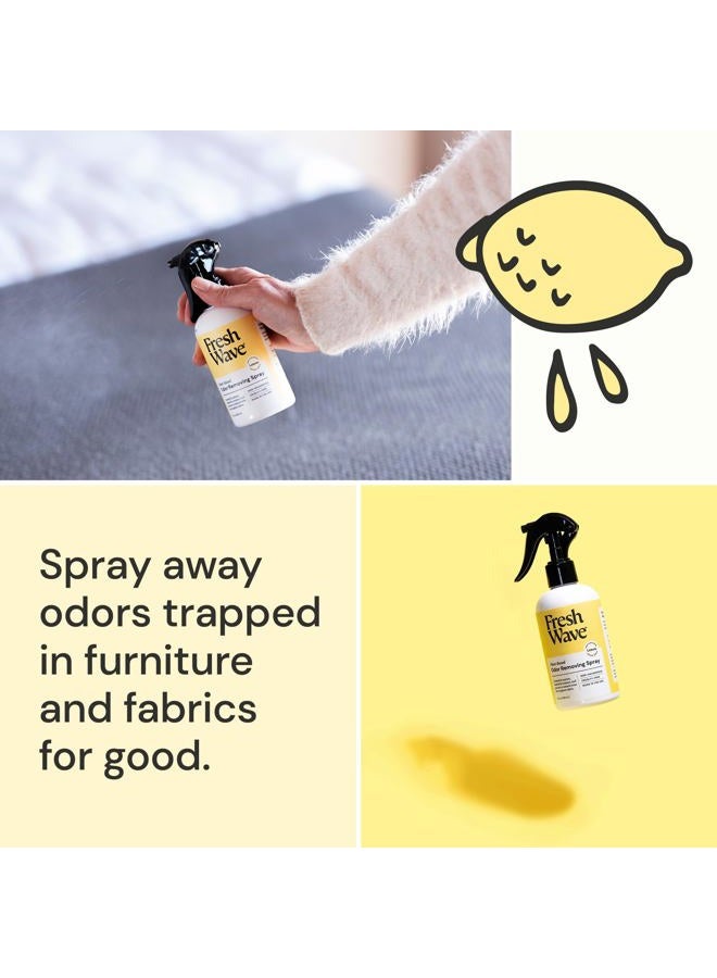 Fresh Wave Lemon Odor Eliminator Spray & Air Freshener, 8 oz. | Odor Absorbers for Home | Safer Odor Relief | Natural Plant-Based Odor Eliminator | For Furniture, Fabrics & Trash - Image 3
