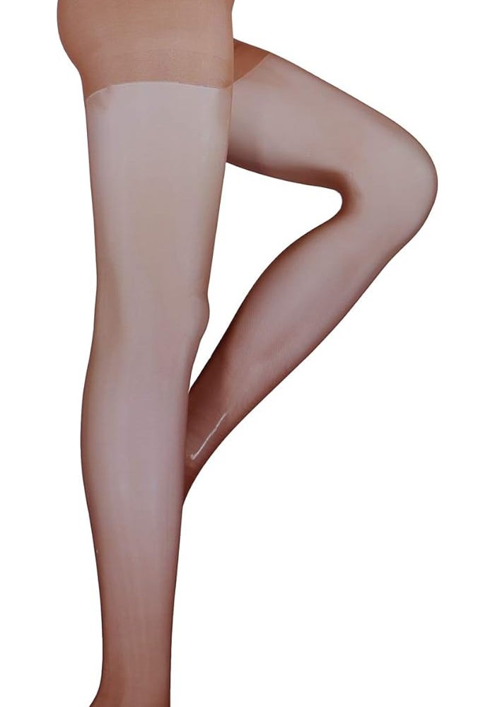Truform 1765 Lites Mild Sheer Compression Pantyhose for Women - Petite Size in Taupe - Image 5