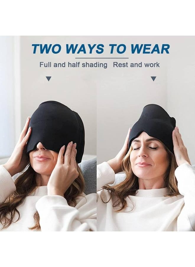 Reusable Double Cooling Gel Eye Mask Soothing Headache Head Cap Reduce Facial Puffiness Headaches Facial SPA Relieve Stress - Image 5