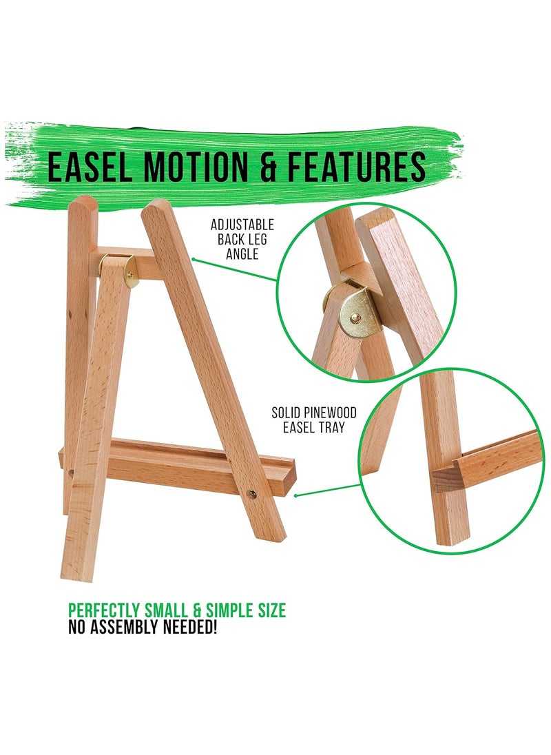 Generic - 10-1/2 inch Tall Tabletop Wood Display Artist A-Frame Easel - Image 1