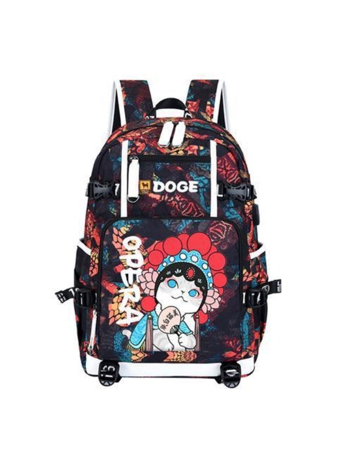 xozgdovg 2020 Large Capacity Shiba Inu Creative Backpack for TeensFashion Red I Fashion Red I 