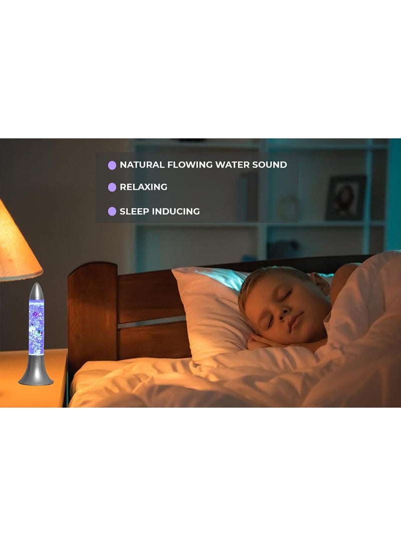 MUNTAQI Rocket Bubble Tube Lamp – Color Changing LED Sensory Fish Lamp, Glass Aqua Bubble Aquarium Light with Floating Fish, Calming Mood Light for Kids Adults Anxiety, Autism Room Decor - Image 2