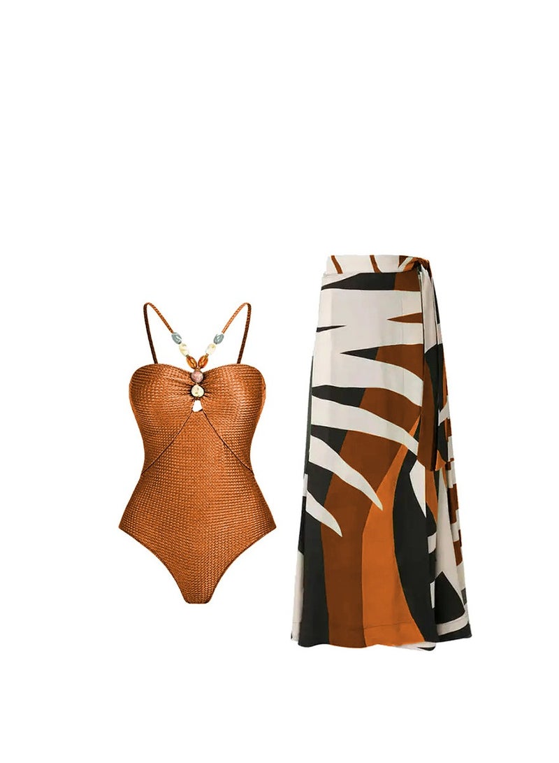 Y&D Summer swimsuit cover up women halter  set swimming suit women swimwear - Image 1