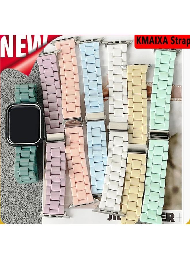 Acrylic Transparent Candy Strap for Watch 44mm 45mm 49mm 46mm 42mm Black - Image 1