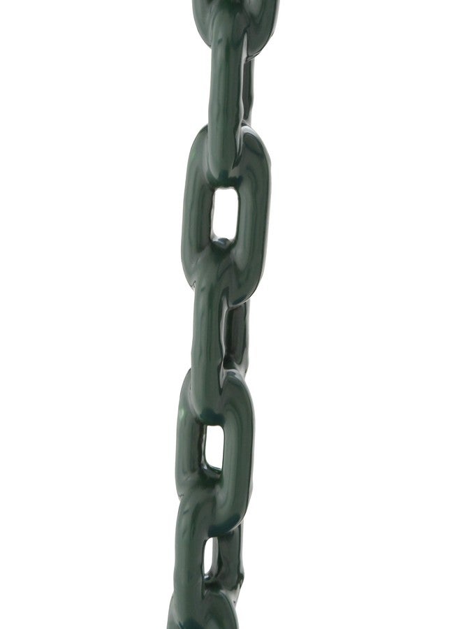 Gorilla Playsets 04-0006-G/G 17" Trapeze Bar Assembly with Rings - Green Bar, Rings, 36.5" Plastisol Coated Chains - Image 4