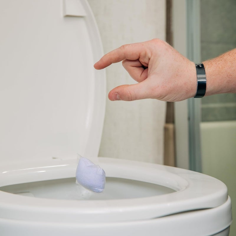 Camco TST MAX Camper/RV Toilet Treatment Drop-INs - Control Unwanted Odors & Break Down Waste and Tissue - Safe Septic Tank Treatment - Lavender Scent, 15-Pack (41559) Gulf climate fit - Image 4