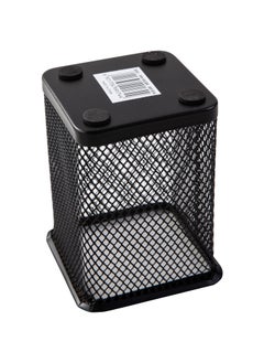 Deli Deli E9174 80x80x90mm Mesh Steel Pen Holder, 1 Compartment, Black – 1PCS/OPP Bag (Ideal for Office & Home Organization)  - Image 3
