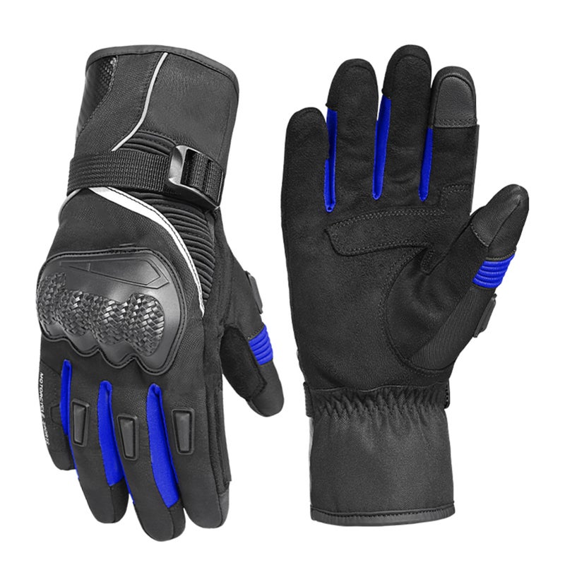 Winter Motorcycle Gloves Waterproof Cold Weather Motorcycle Gloves Warm Riding Gloves - Image 1