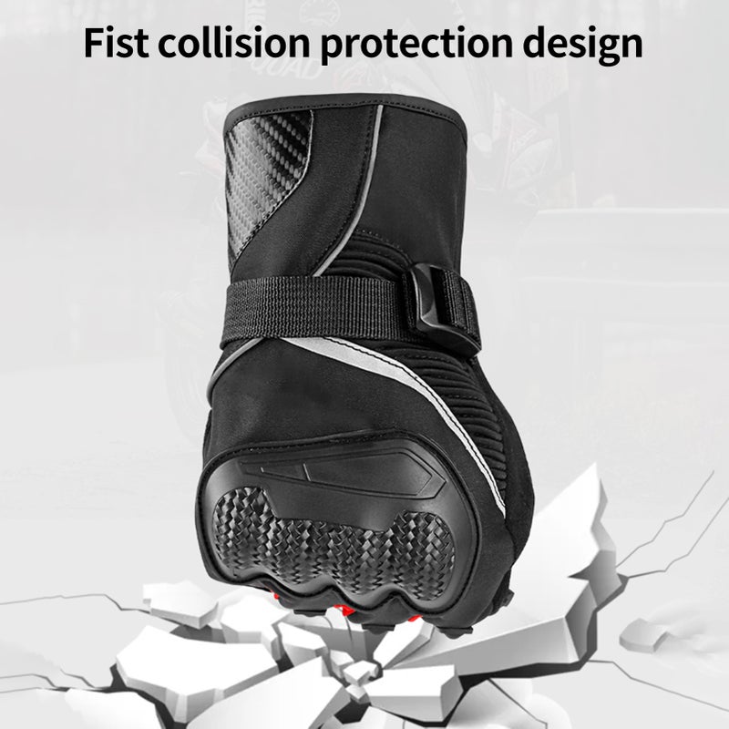 Winter Motorcycle Gloves Waterproof Cold Weather Motorcycle Gloves Warm Riding Gloves - Image 5