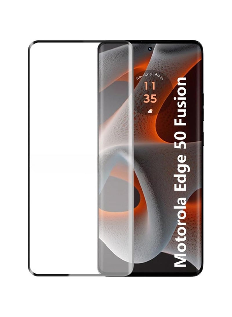 Screen Protector For Motorola Edge  50 Fusion , 5D Tempered Glass Protector 9H Hardness, Bubble Free, HD Clear Motorola Edge 50 Fusion Screen Protector