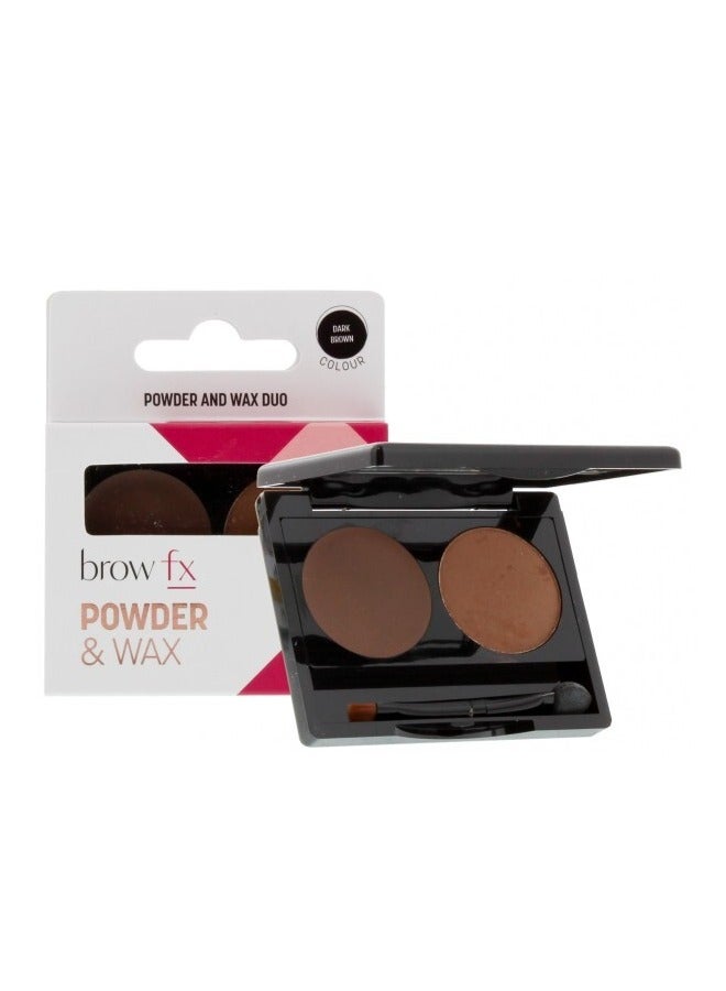 Brow Fx ثنائي البودرة والشمع - بني داكن - Image 2