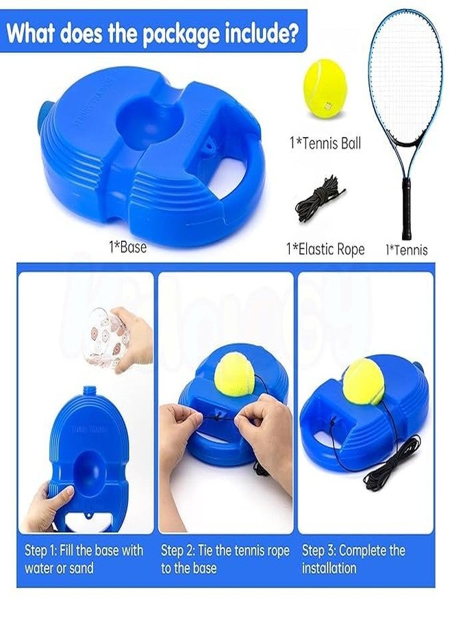 Kidology Tennis Trainer Rebound - Portable Solo Training Kit for Self-Practice Ball & Racket Set, Ideal for Beginners, Tennis Rebounder Tool for Skill Improvement & Exercis - Image 3