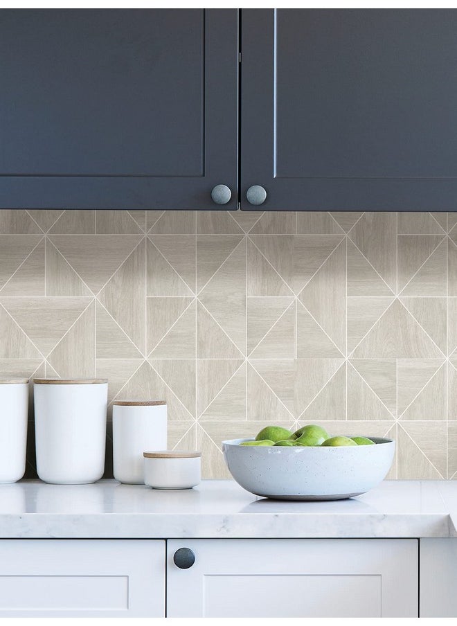 NuWallpaper Taupe Lazlo Peel & Stick Wallpaper  - Image 5