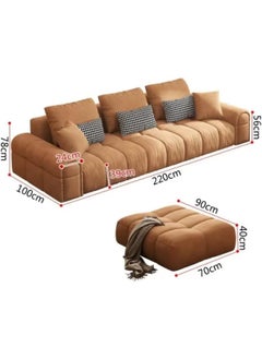 Poppins Home Modern Luxury Cloud Loveseat Sectional Sofa - European Style, Full Comfort for Living Room or Apartment  - Image 4