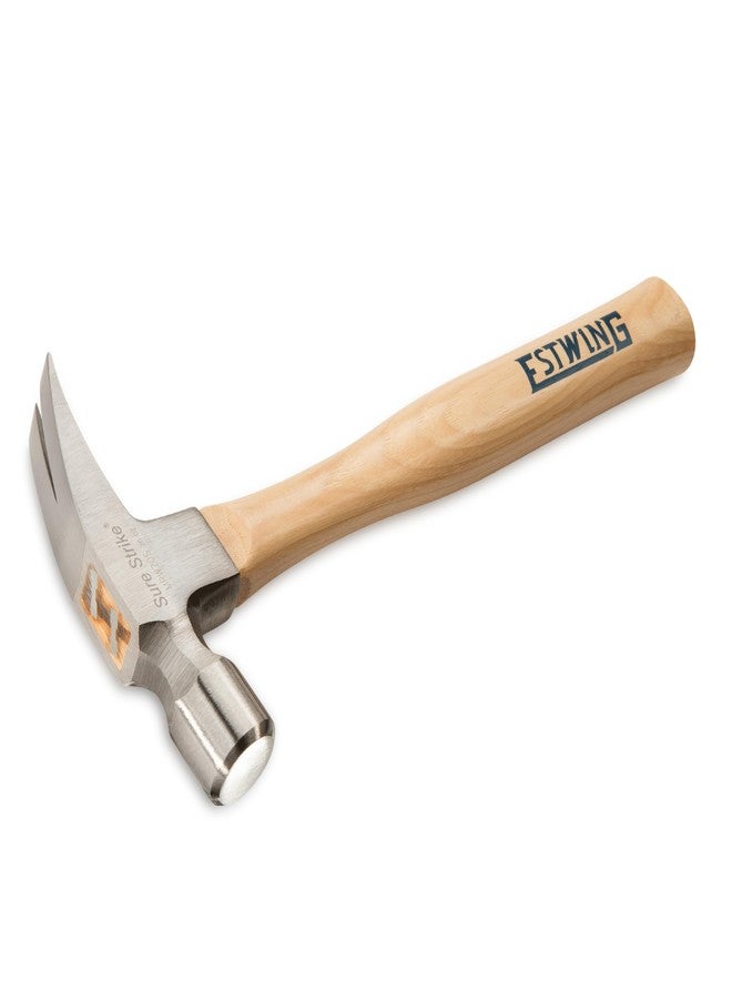 ESTWING Sure Strike Hammer - 20 oz Straight Rip Claw with Smooth Face & Hickory Wood Handle - MRW20S - Image 2