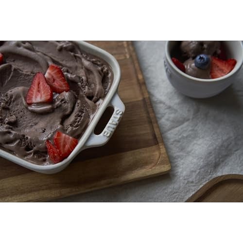 STAUB Ceramic Rectangular Baking Dish Set, 2 pc, Rustic Ivory - Image 4