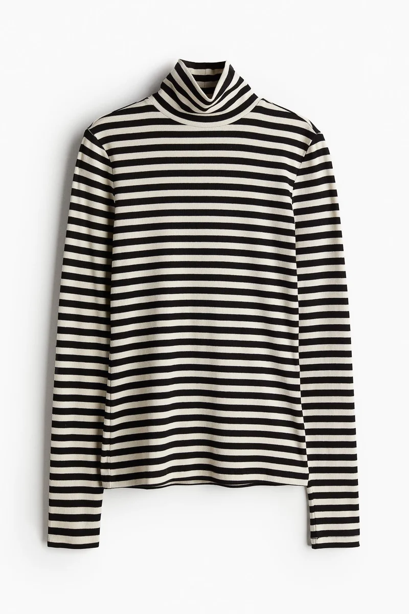 اتش اند ام Modal-Blend High Neck Top