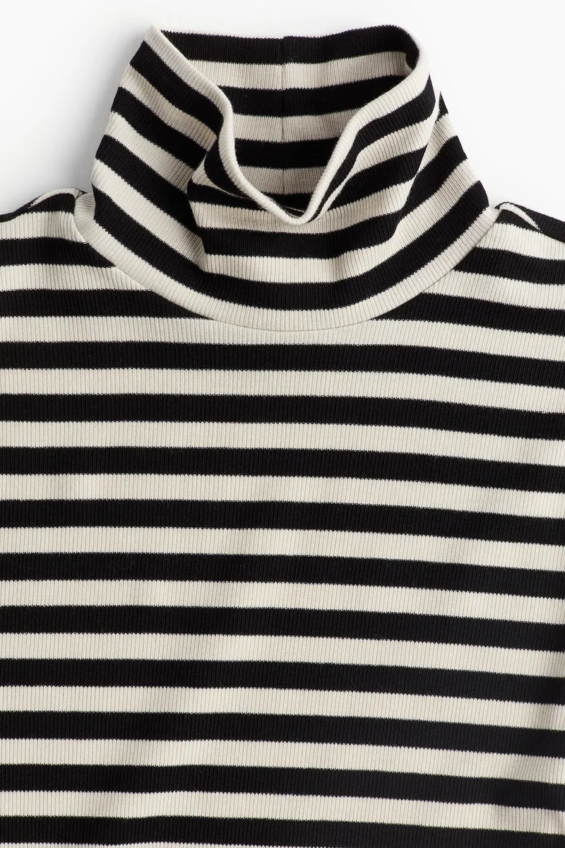 اتش اند ام Modal-Blend High Neck Top