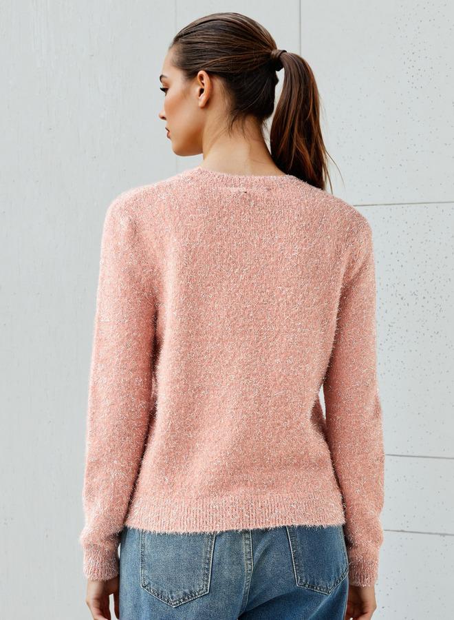 2Xtremz Lurex Fuzzy Sweater with Long Sleeves - Image 3