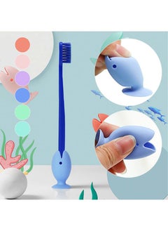 Linkidea 18 Pack Cute Mini Fish Standing Tooth Brush Cover Cap Bulk Pack, Wholesale Multi-Pack Cute Standing Toothbrush Stand, Portable Travel Toothbrush Head Cover Protector  - Image 4