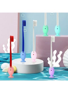 Linkidea 18 Pack Cute Mini Fish Standing Tooth Brush Cover Cap Bulk Pack, Wholesale Multi-Pack Cute Standing Toothbrush Stand, Portable Travel Toothbrush Head Cover Protector  - Image 3