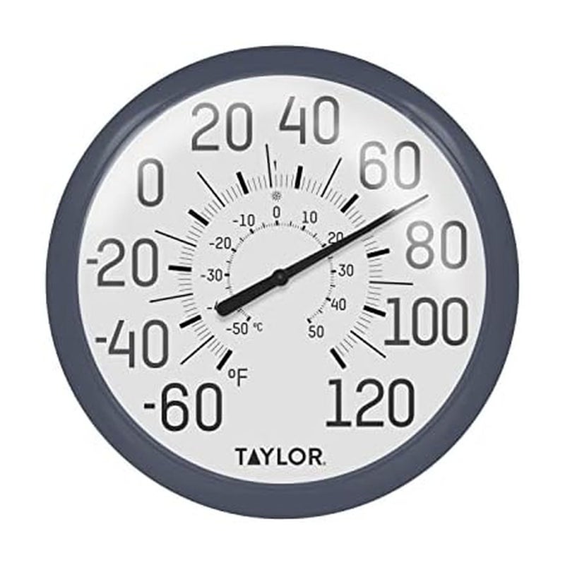 Taylor Big & Bold Wall Thermometer, 13.25 Inch, Navy - Image 1