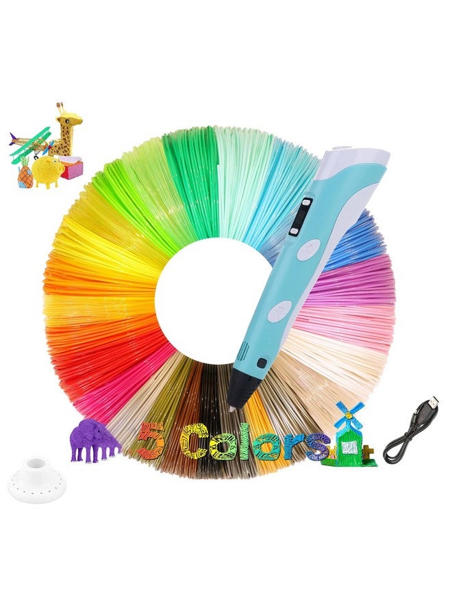 Magicwand 3D Pen with LCD Display【10 Metres Each 5 Filaments Extra & 3 Metres Each 3 Filaments】 【with USB】【Pack of 1】… - Image 1