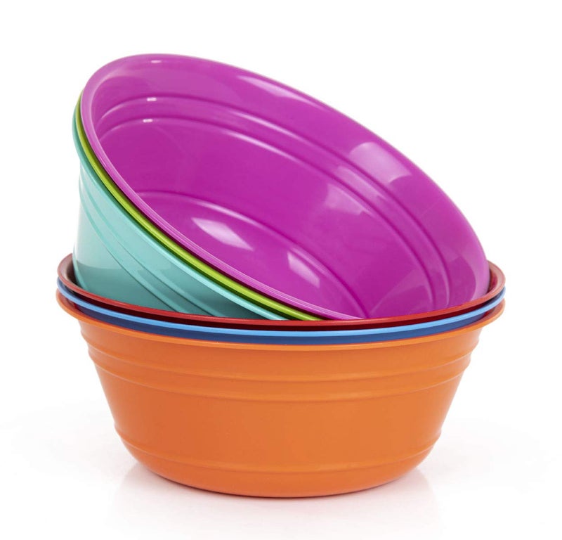Mintra Home Snack Bowls Small 6pk 600ml Assorted  575inW x 225inH