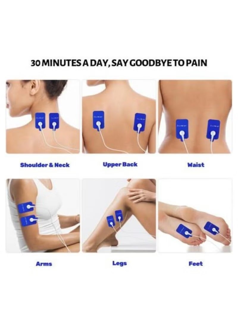 vesus Muscle Stimulator Dual Channel with Electrode Pads for Pain Relief - Portable Therapy Machine for Back, Shoulder, and Muscle Recovery muscle stimulator physiotherapy equipment head massagers - Image 3