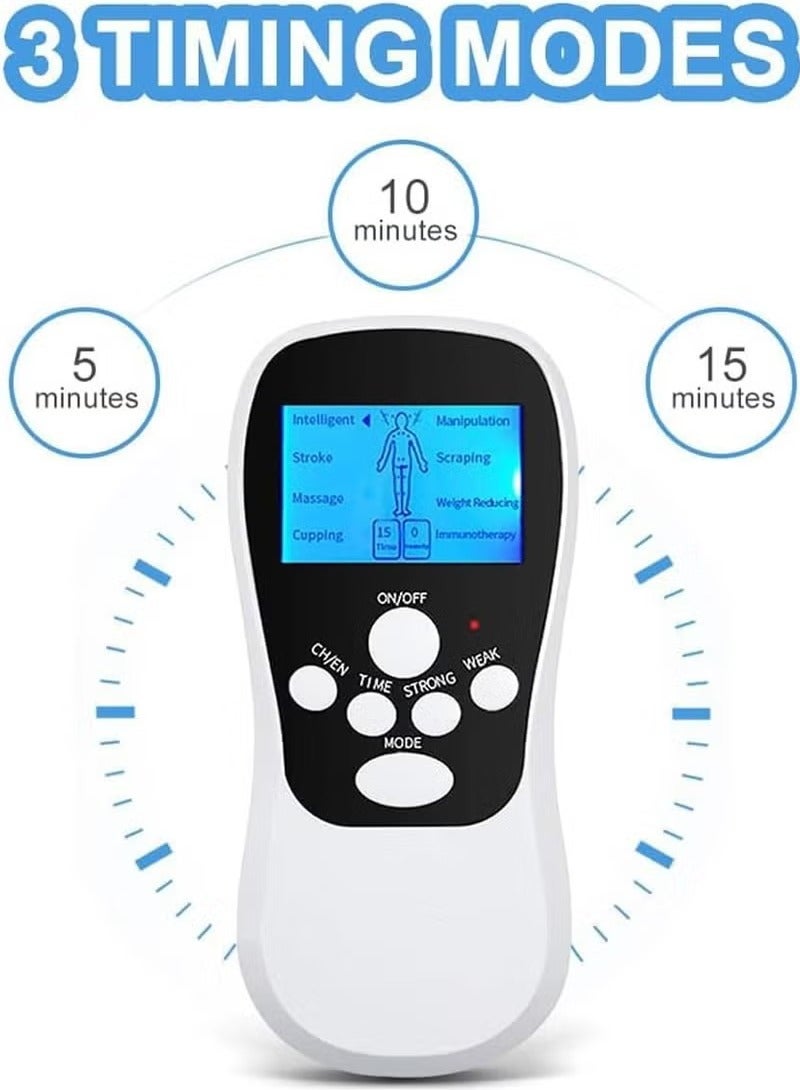 vesus Muscle Stimulator Dual Channel with Electrode Pads for Pain Relief - Portable Therapy Machine for Back, Shoulder, and Muscle Recovery muscle stimulator physiotherapy equipment head massagers - Image 4