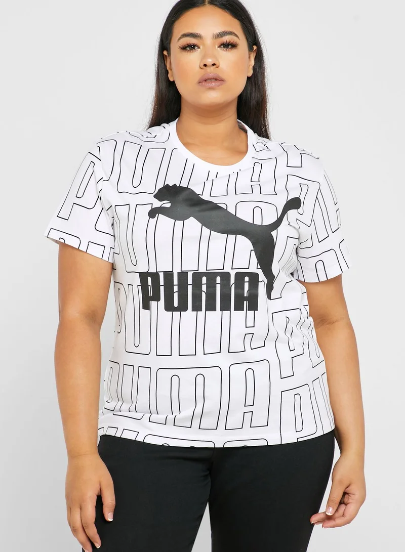 PUMA Logo AOP T-Shirt