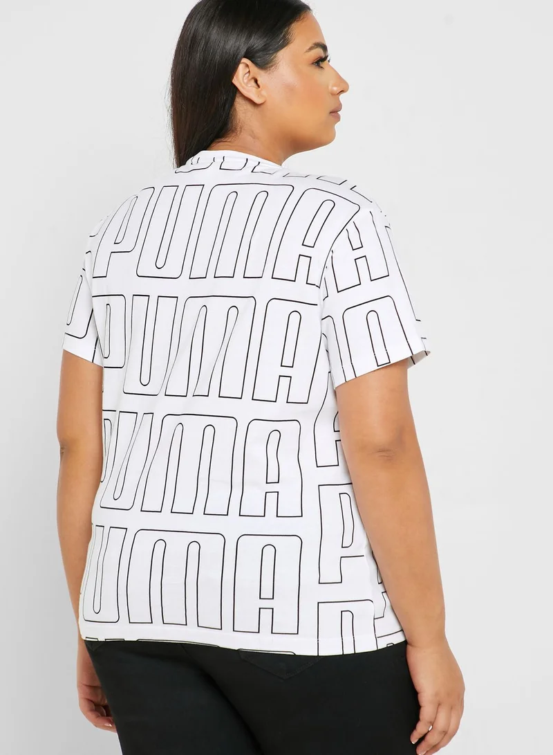 PUMA Logo AOP T-Shirt