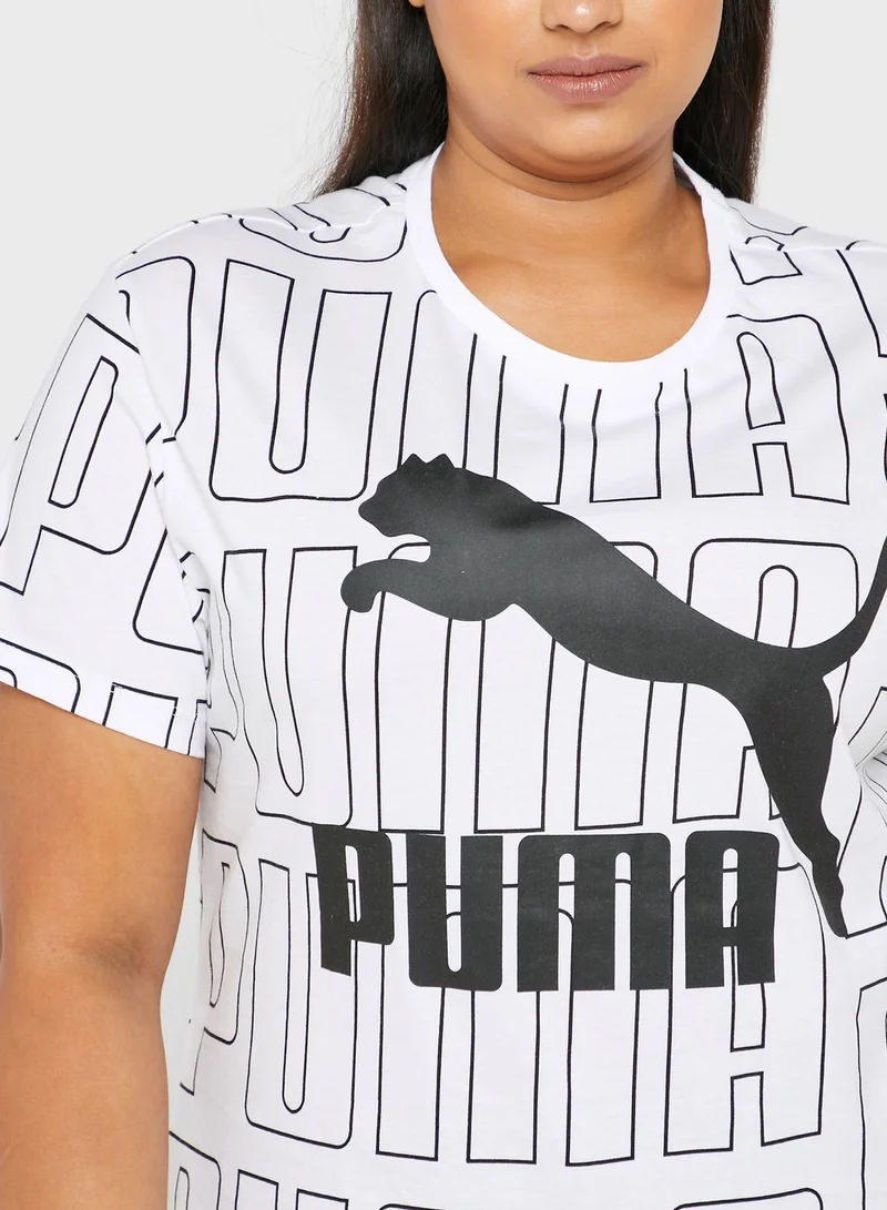 PUMA Logo AOP T-Shirt