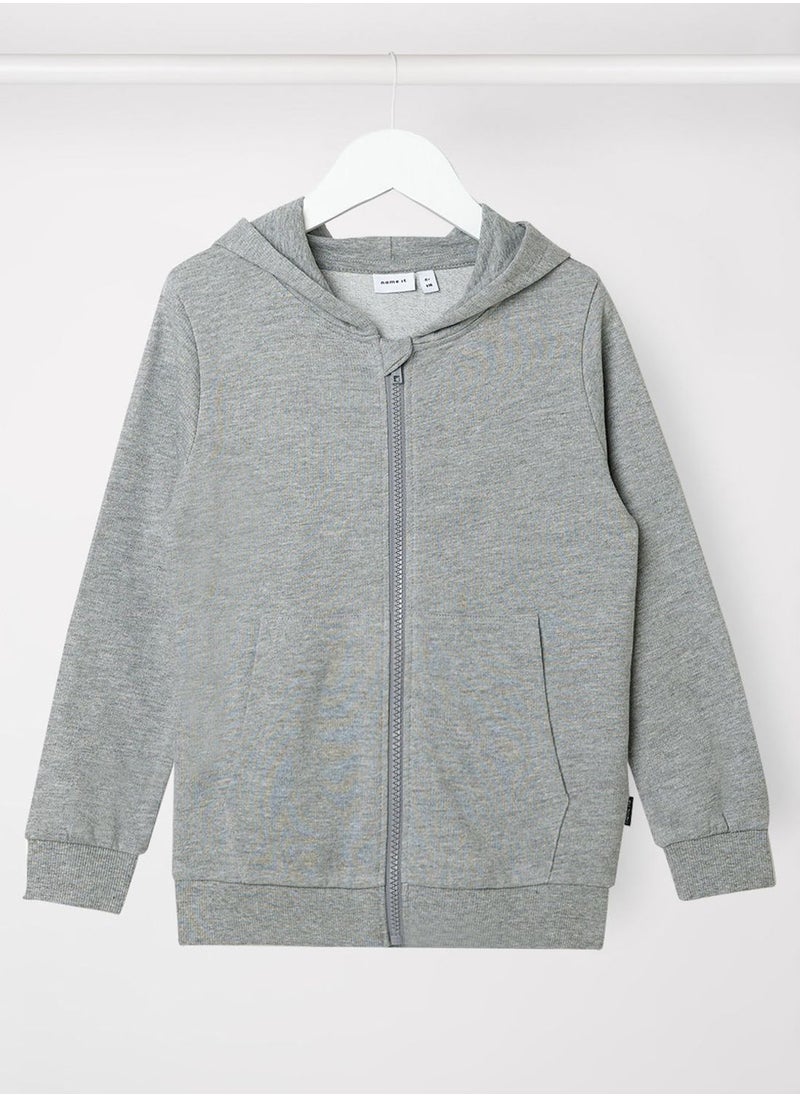 NAME IT - Kids Full-Zip Hoodie - Image 1