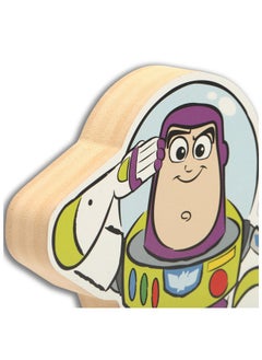 Open Road Brands Disney Pixar Toy Story 2 Buzz Lightyear Shelf Sitter Decor - Chunky Wood Block Cutout for Home Decorating  - Image 4