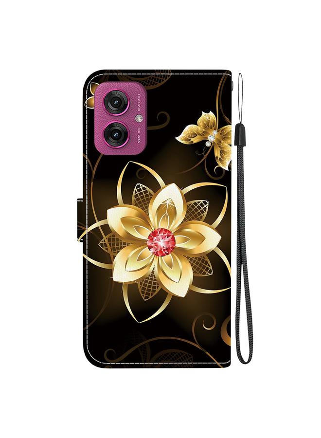 S-TOP Case For Motorola Moto G55 Crystal Texture Colored Drawing Leather Phone Case - Image 3