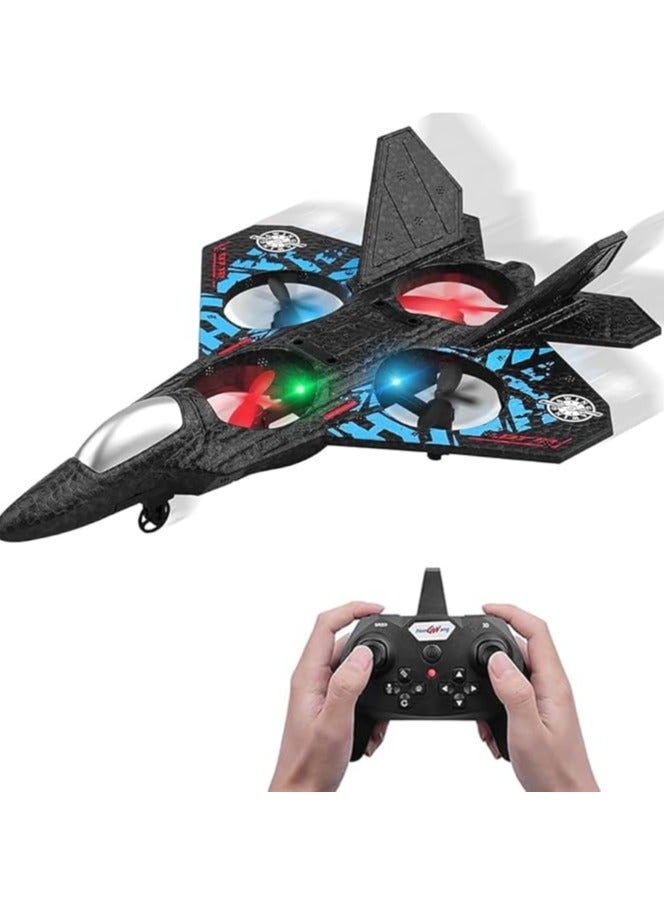 Remote Control RC Plane L0712 with Auto Hover, 3D Flip Stunts & LED Lights – USB Rechargeable Airplane Toy for Kids & Beginners - Image 1