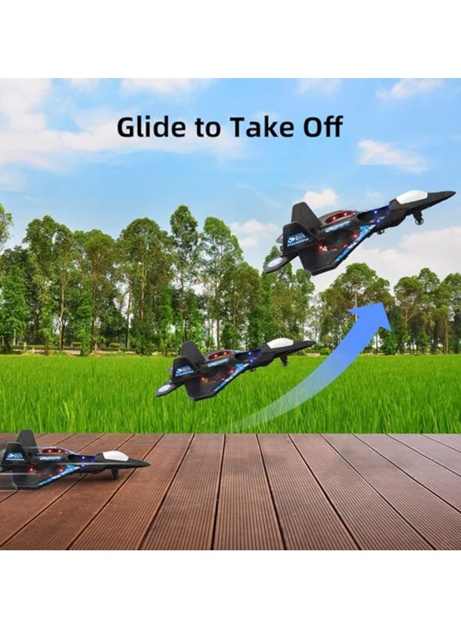 Remote Control RC Plane L0712 with Auto Hover, 3D Flip Stunts & LED Lights – USB Rechargeable Airplane Toy for Kids & Beginners - Image 3